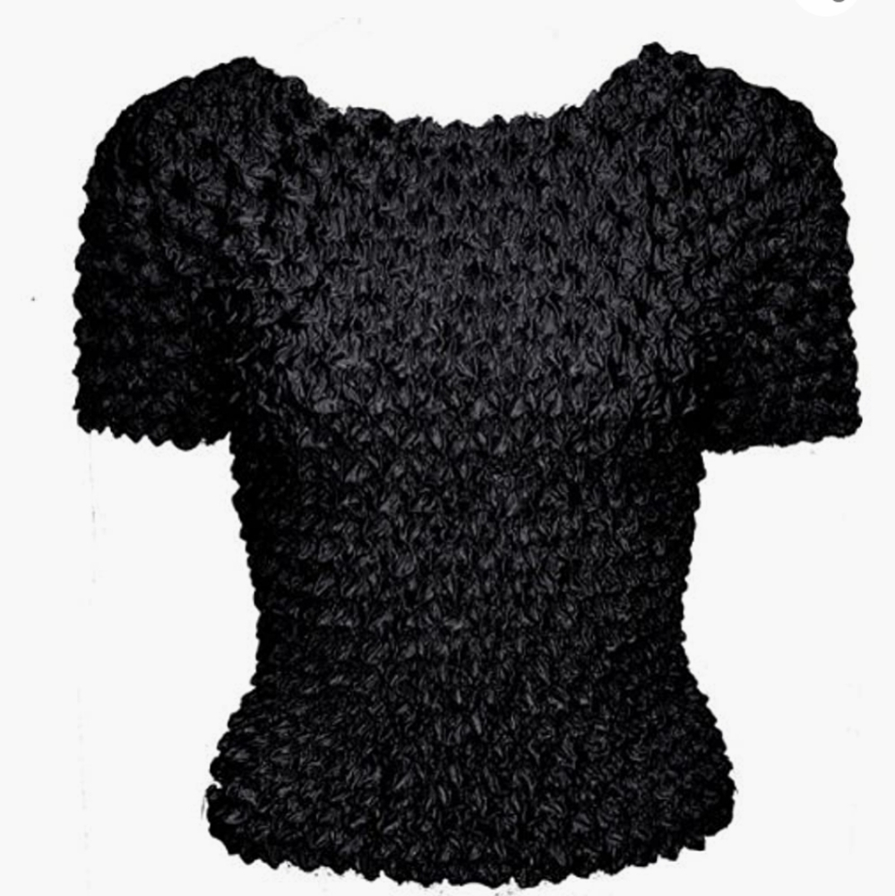 Short sleeve bubble crinkle shirt - Picture 2 of 3